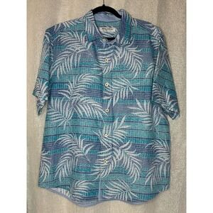 Tommy Bahama Coconut Point‎ Button Down Palm Print Shirt, Large